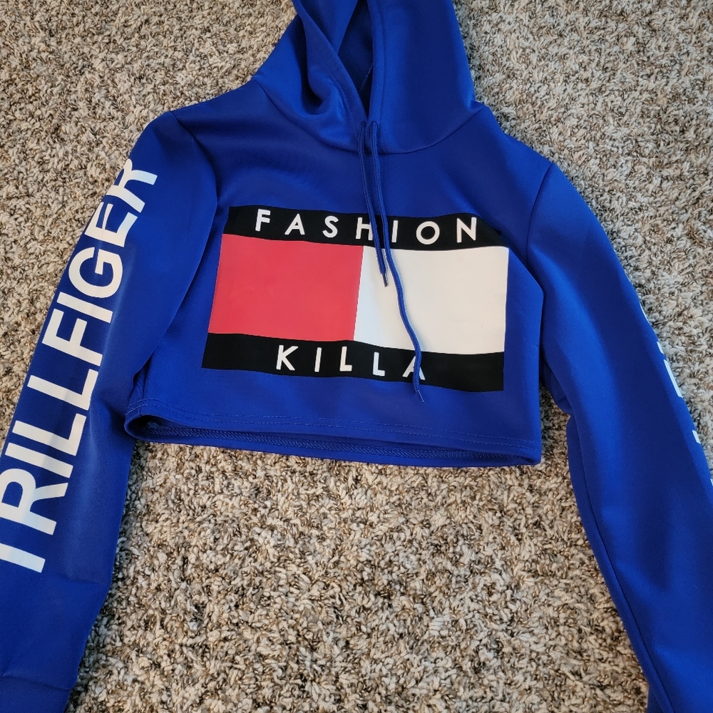 Blue fashion hoodie